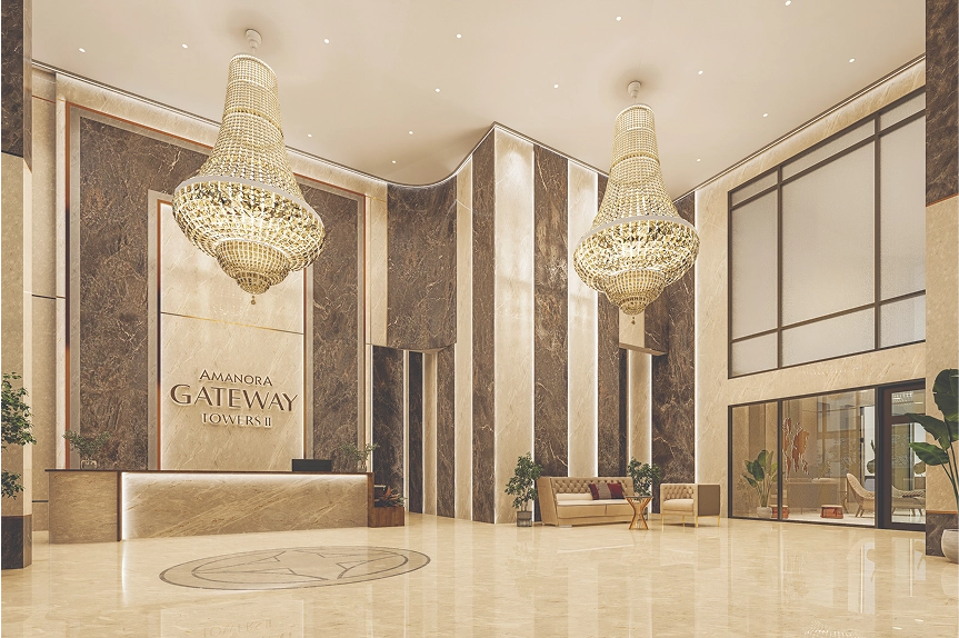 Amanora Gateway Towers 2 Entrance Lobby